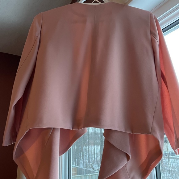 Pink cropped waterfall blazer - Picture 3 of 4
